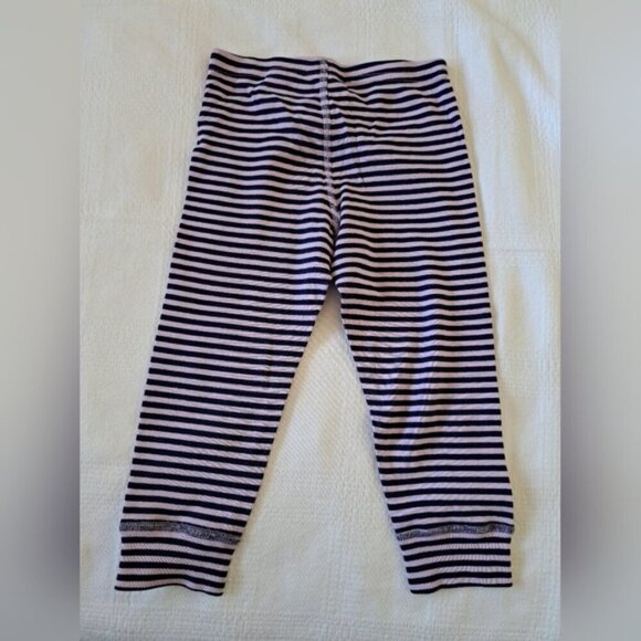Hanna Andersson girls size 90 or 3T 2 tone purple striped leggings Play Cond. - Picture 4 of 5